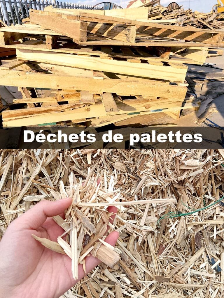 Déchets de palettes