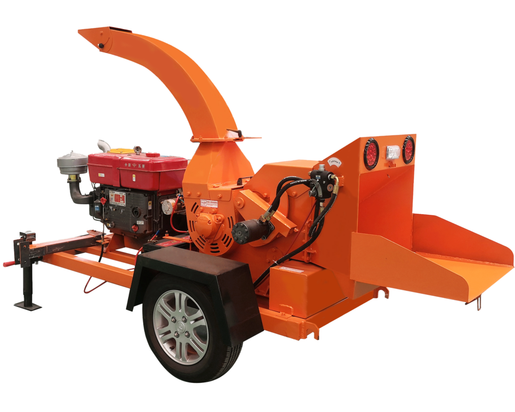 maximum branch diameter wood chipper