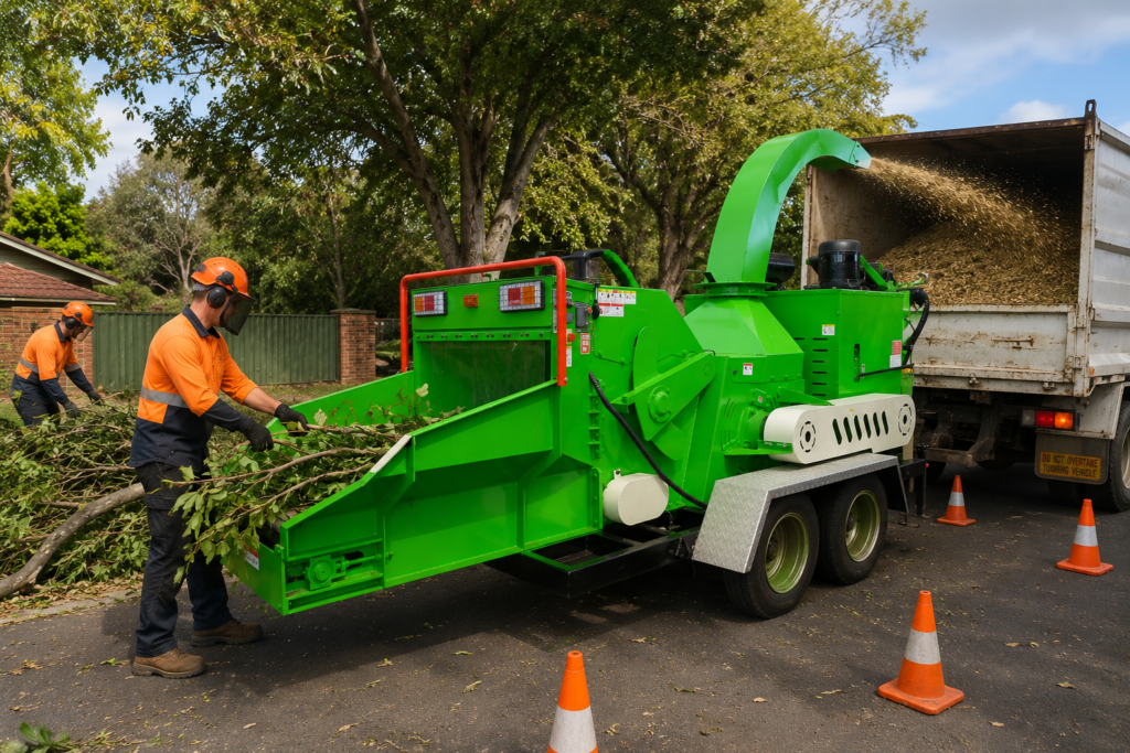 commercial wood chipper for tree care