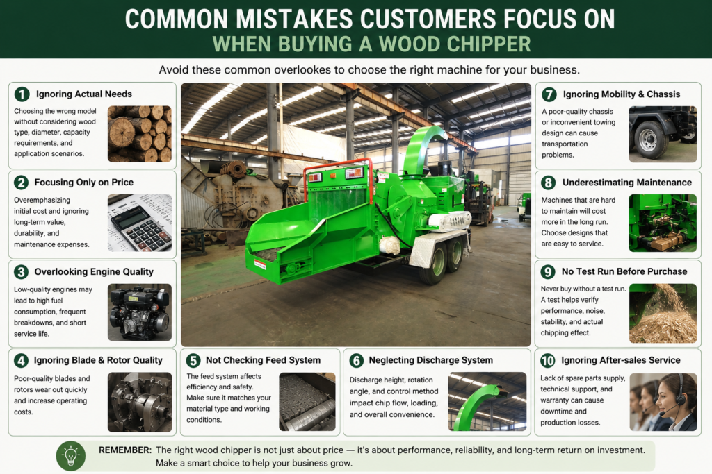 wood chipper buying mistakes